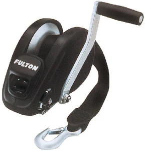 Fulton Products - Winch 1800lb Black W/strap - 142314