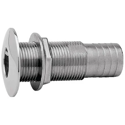 Attwood Marine Stainless Steel Thru-Hull Standard Straight Barbed - 3/4" Inner Diameter 66547-3