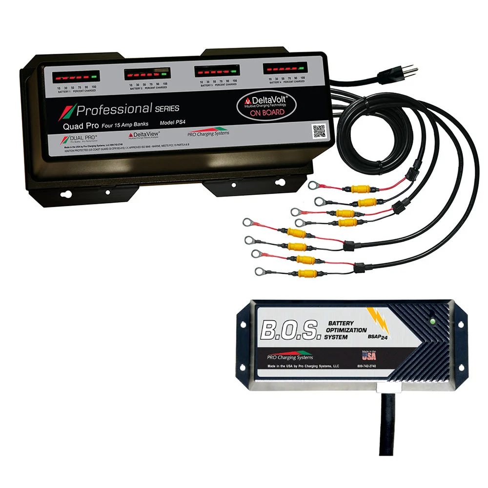Dual Pro PS4 4 Bank Battery Charger w/3 Bank B.O.S. – Marine Electrical Replacement Part