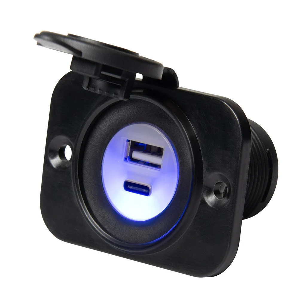 Marinco Sealink® Dual USB-A/C Combo Charger – Marine Boat Replacement Part