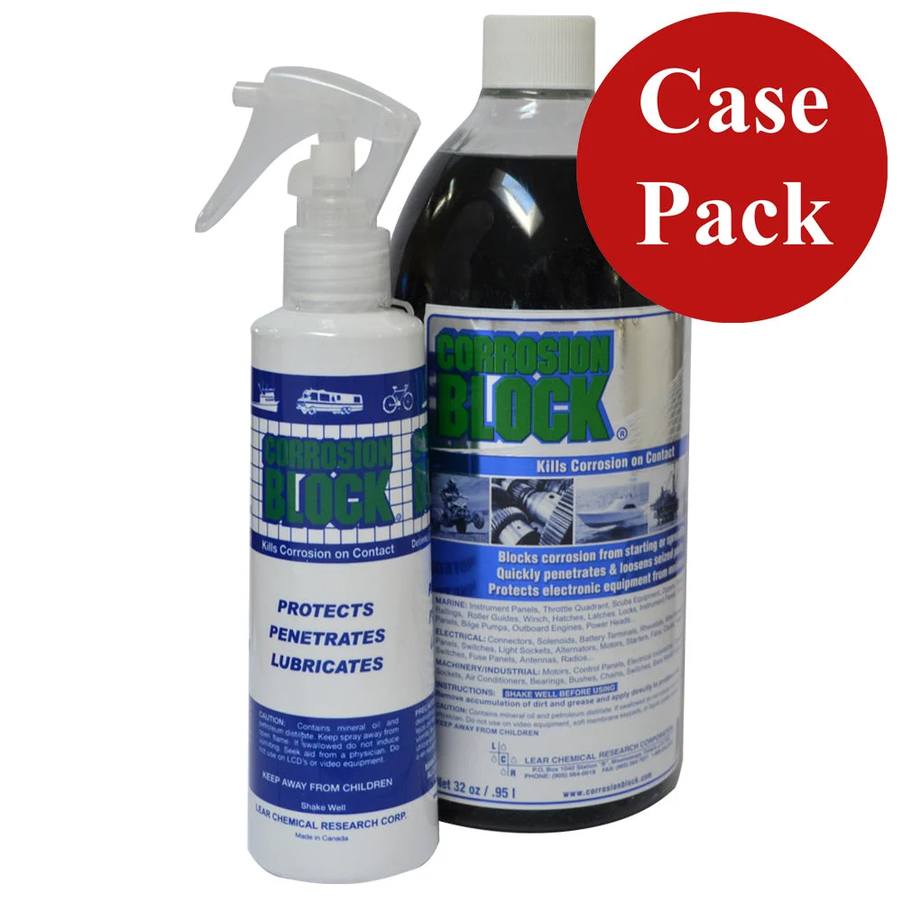 Corrosion Block 32oz Bottle with Pump - Non-Hazmat, Non-Flammable & Non-Toxic *Case of 4* – Marine Electrical Replacement Part