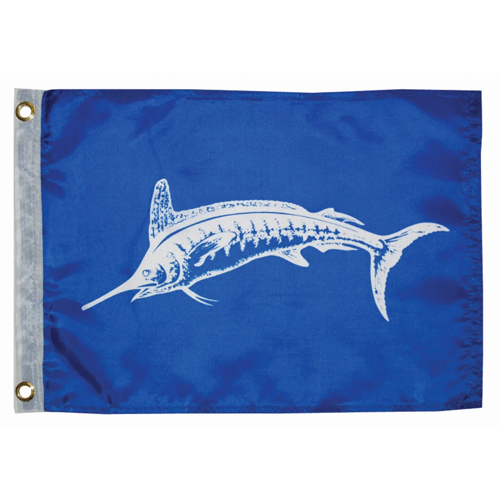 Taylor Made 12" x 18" White Marlin Flag – Marine Boat Replacement Part
