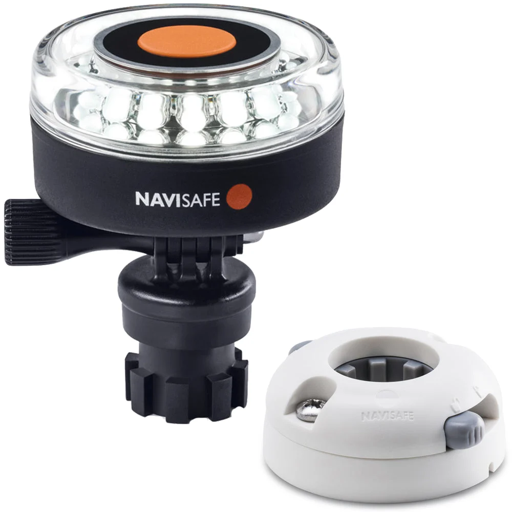 Navisafe Navilight 360° 2NM White w/Navimount Base & Horizontal Mount - White – Marine Boat Replacement Part