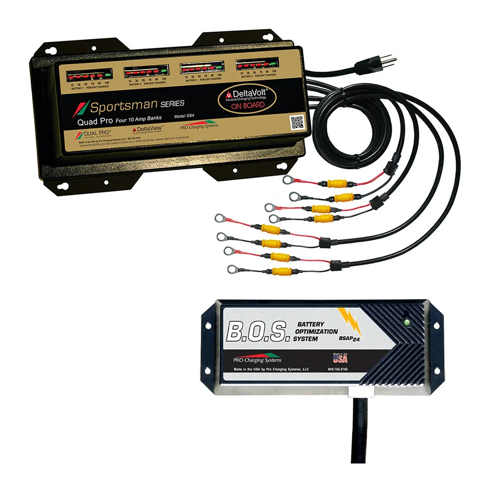 Dual Pro SS4 4 Bank Battery Charger w/3 Bank B.O.S. – Marine Electrical Replacement Part