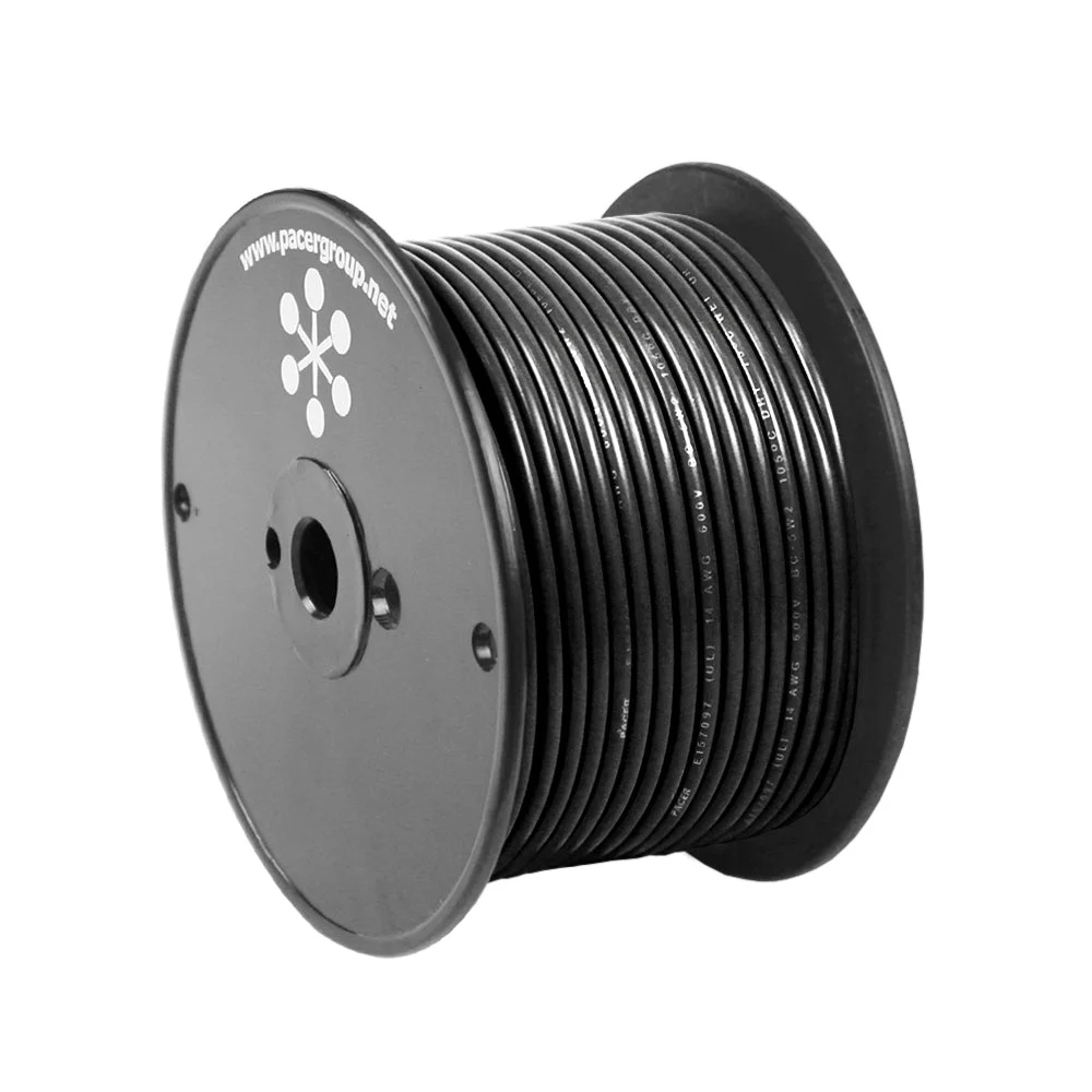 Pacer Black 12 AWG Primary Wire - 100' – Marine Electrical Replacement Part
