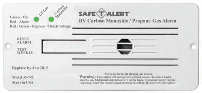 MTI Industries - Wht Flush Mnt Carb/prop Alarm - 35-742-WT