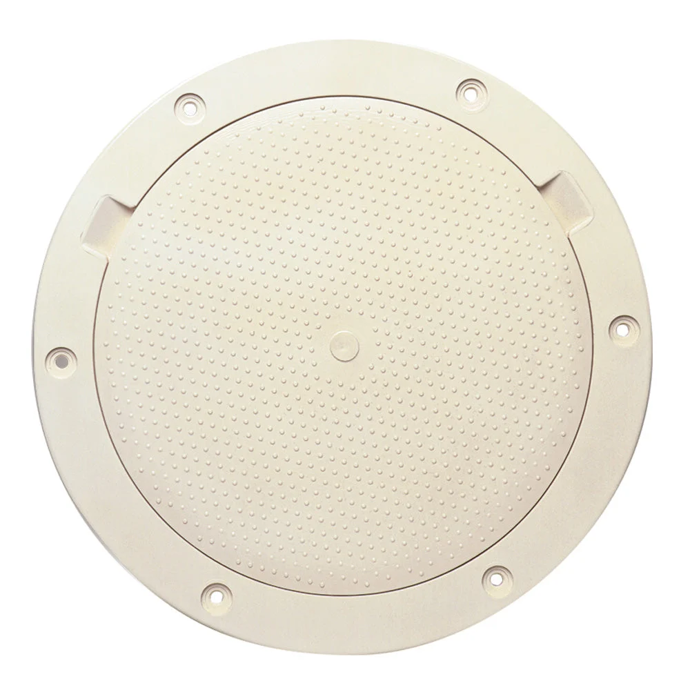 Beckson Marine Beckson 8" Non-Skid Pry-Out Deck Plate - Beige