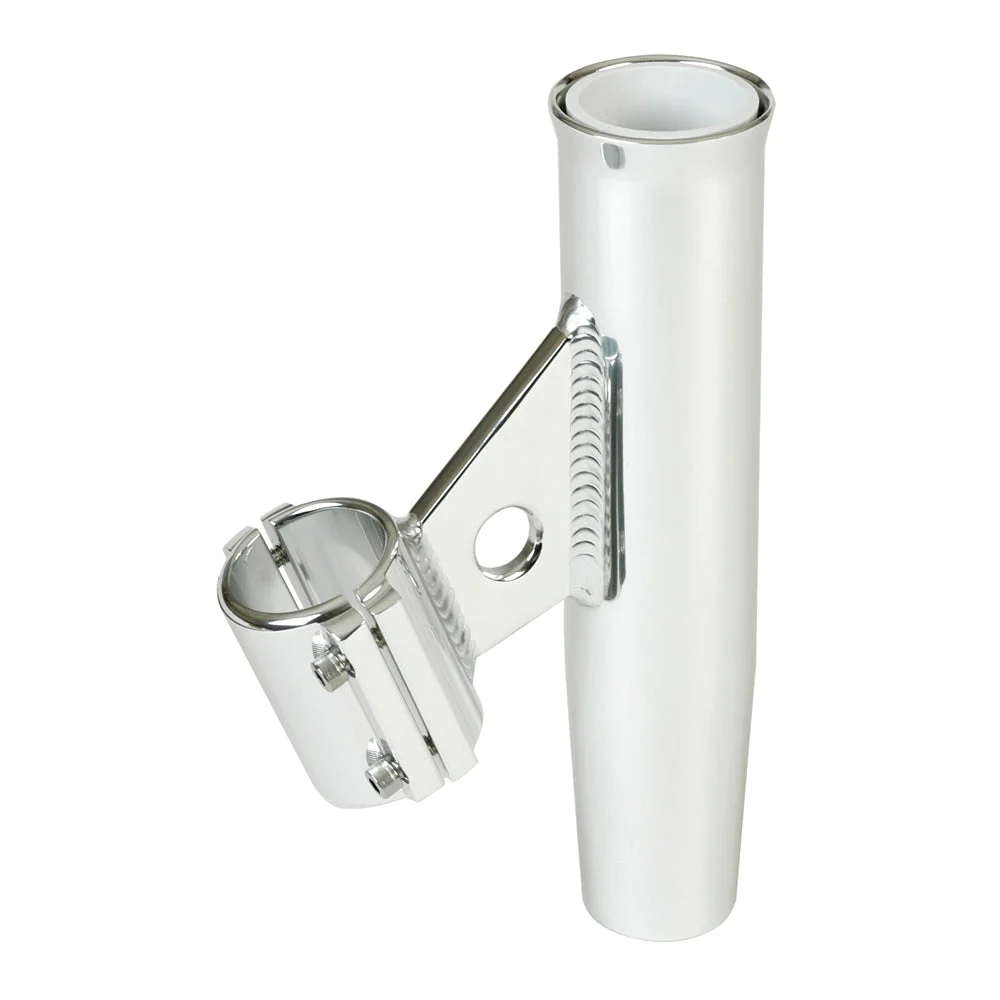 Lee's Tackle Lee's Clamp-On Rod Holder - Silver Aluminum - Vertical Mount - Fits 1.900" O.D. Pipe – Marine Boat Replacement Part