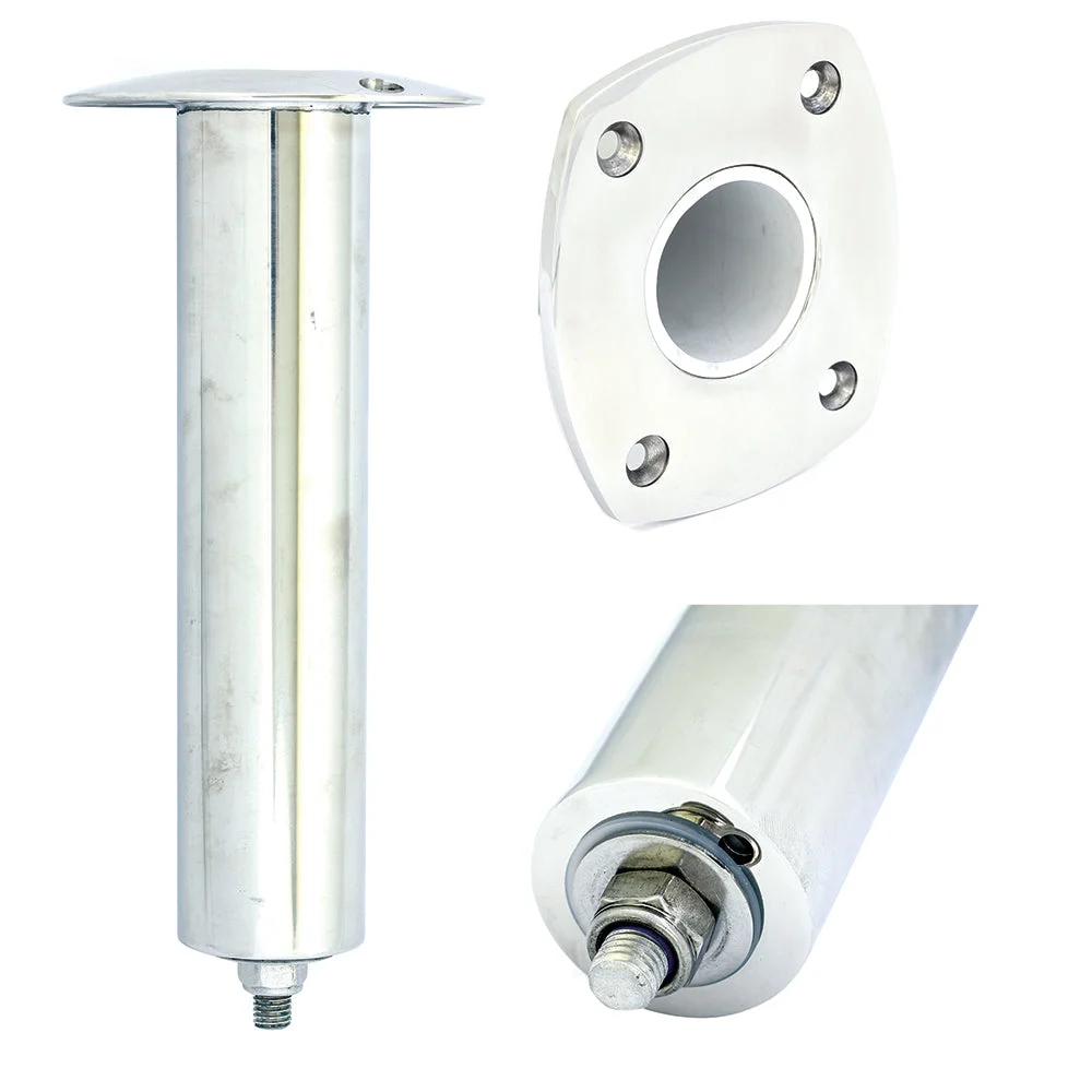 Tigress 4 Hole Swivel Rectangular Head Rod Holder - 0° - 10-1/2" – Marine Boat Replacement Part