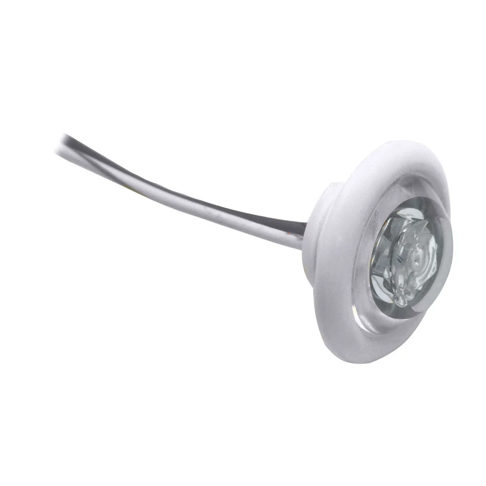 Innovative Lighting LED Bulkhead/Livewell Light "The Shortie" White LED w/ White Grommet – Marine Boat Replacement Part
