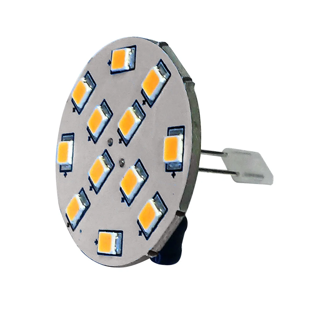 Lunasea Lighting Lunasea G4 10 Back Pin LED Light Bulb - 12VAC or 10-30VDC/2W/140 Lumens - Warm White – Marine Boat Replacement Part