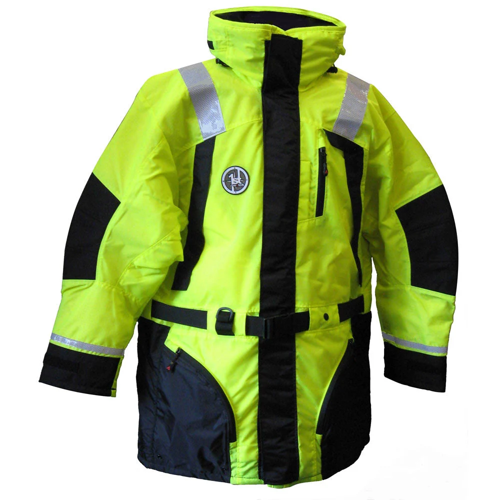 First Watch AC-1100 Flotation Coat - Hi-Vis Yellow - Large – Marine Boat Replacement Part