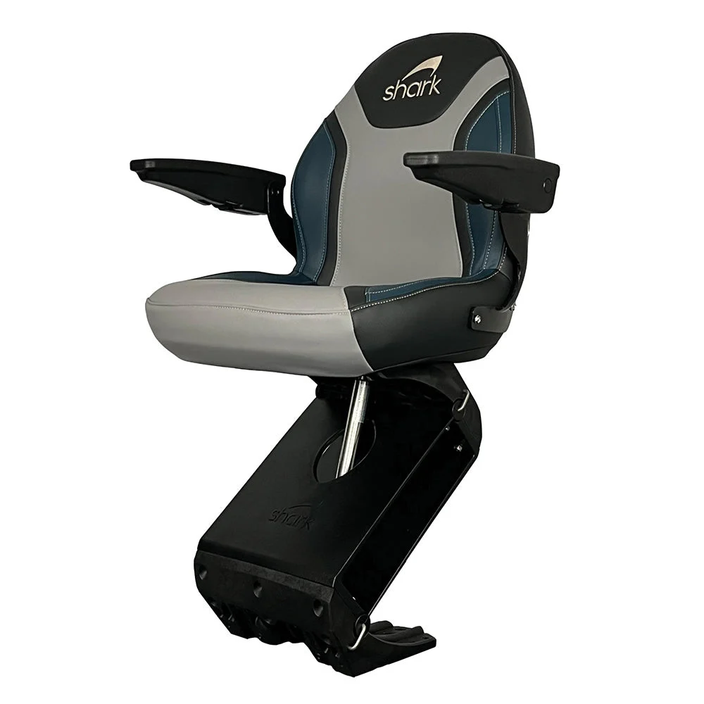 Shark Seating Shark EVO Teal w/Flex Suspension No Plinth – Marine Boat Replacement Part