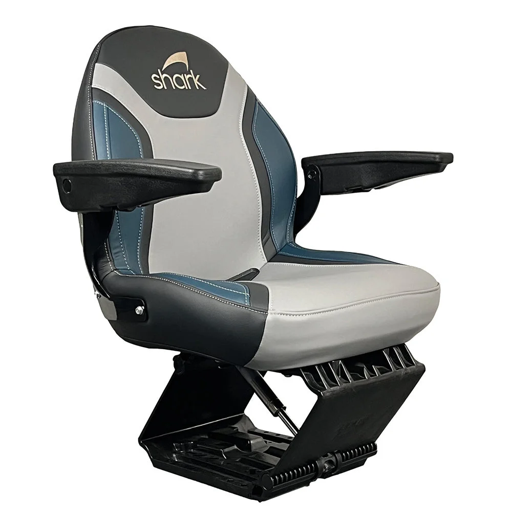 Shark Seating Shark EVO Lite Teal w/Flex Suspension No Plinth – Marine Boat Replacement Part