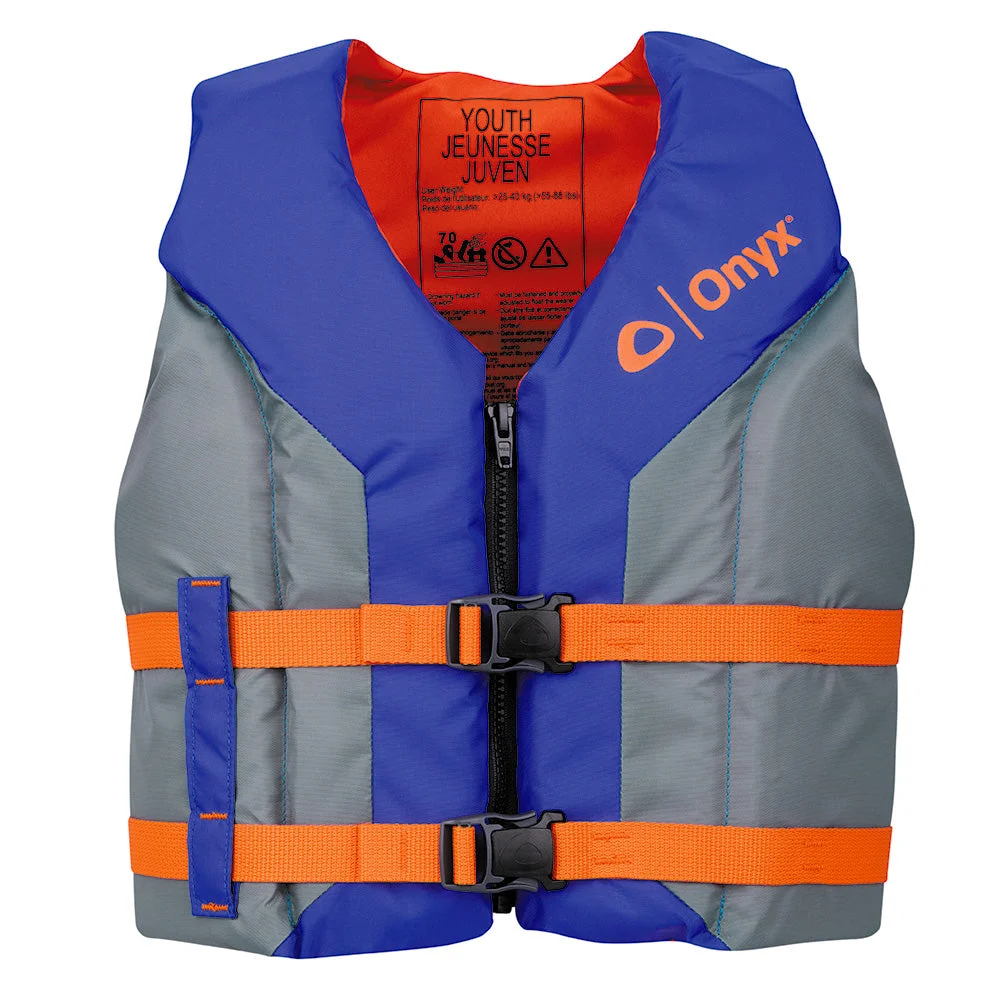 Onyx Outdoor PWC Onyx Shoal All Adventure Youth Life Jacket - Blue