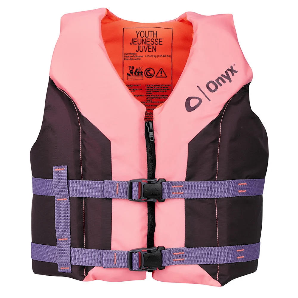 Onyx Outdoor PWC Onyx Shoal All Adventure Youth Life Jacket - Pink