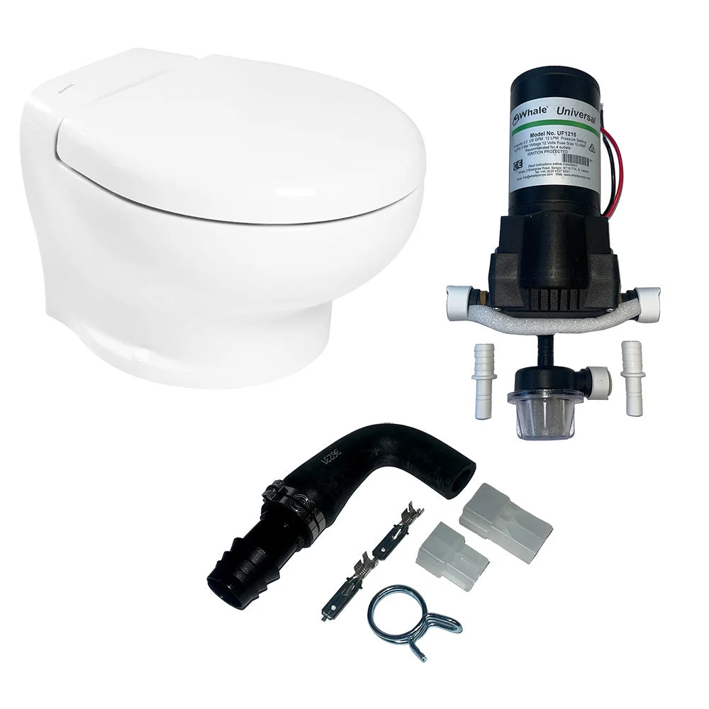 Thetford Marine Thetford Nano Eco Compact Toilet Raw Water Kit w/Inlet Pump - 12V