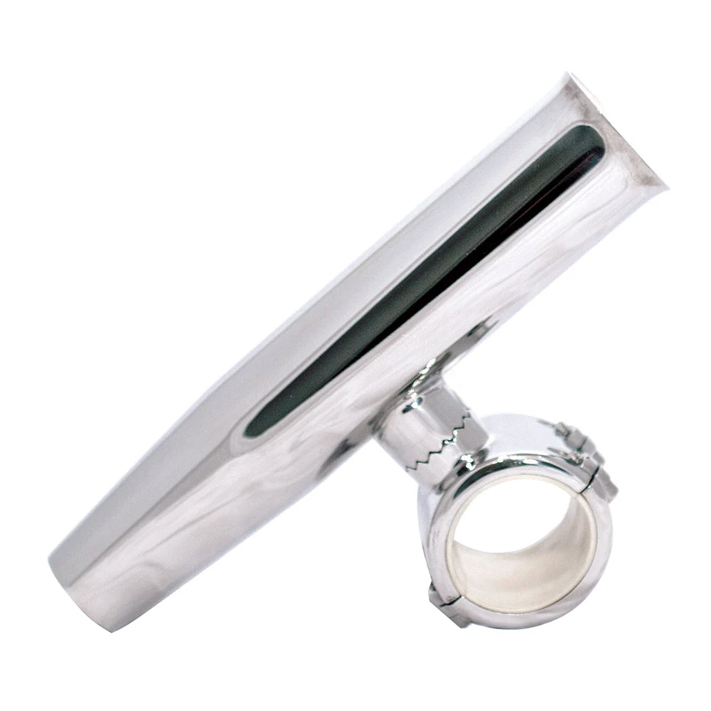 Tigress 1-1/2" Polished SS Adjustable Clamp-On Rod Holder – Marine Boat Replacement Part