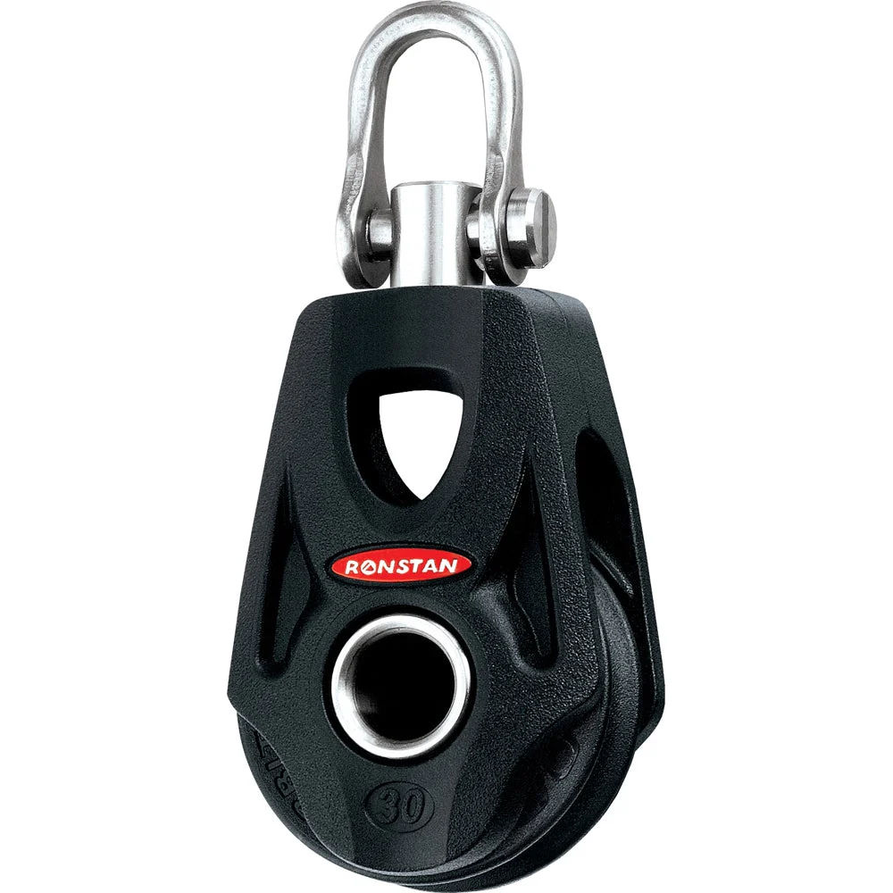 Ronstan Series 30 Ball Bearing Orbit Block™ - Single - Becket - Swivel Shackle Head – Marine Boat Replacement Part