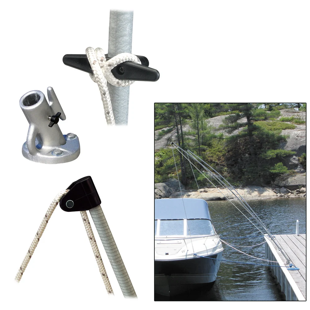 Dock Edge Premium Mooring Whips 2PC 12ft 5,000 LBS up to 23ft – Marine Boat Replacement Part
