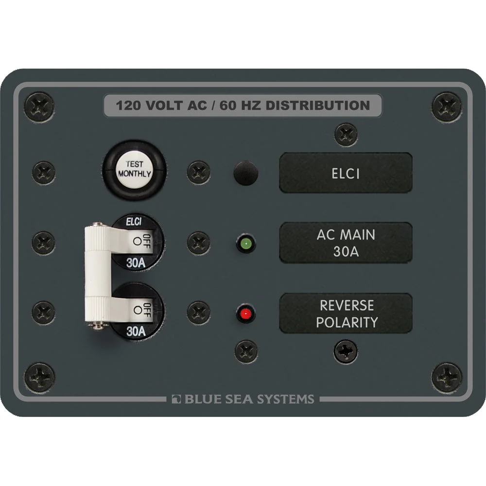Blue Sea Systems 8100 ELCI GFCI Panel – Marine Electrical Replacement Part