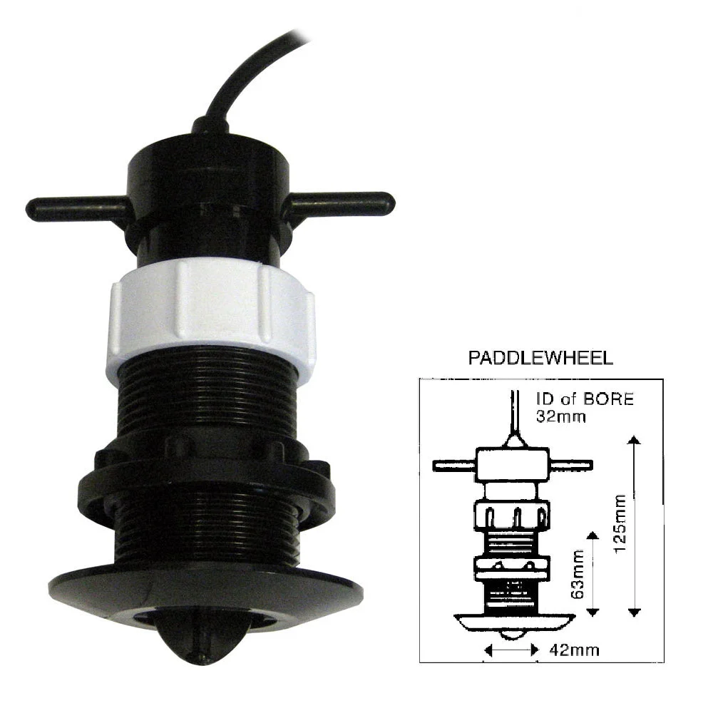 Clipper Speed Log Paddle Wheel Unit Complete with Thru Hull Fitting – Marine Electrical Replacement Part