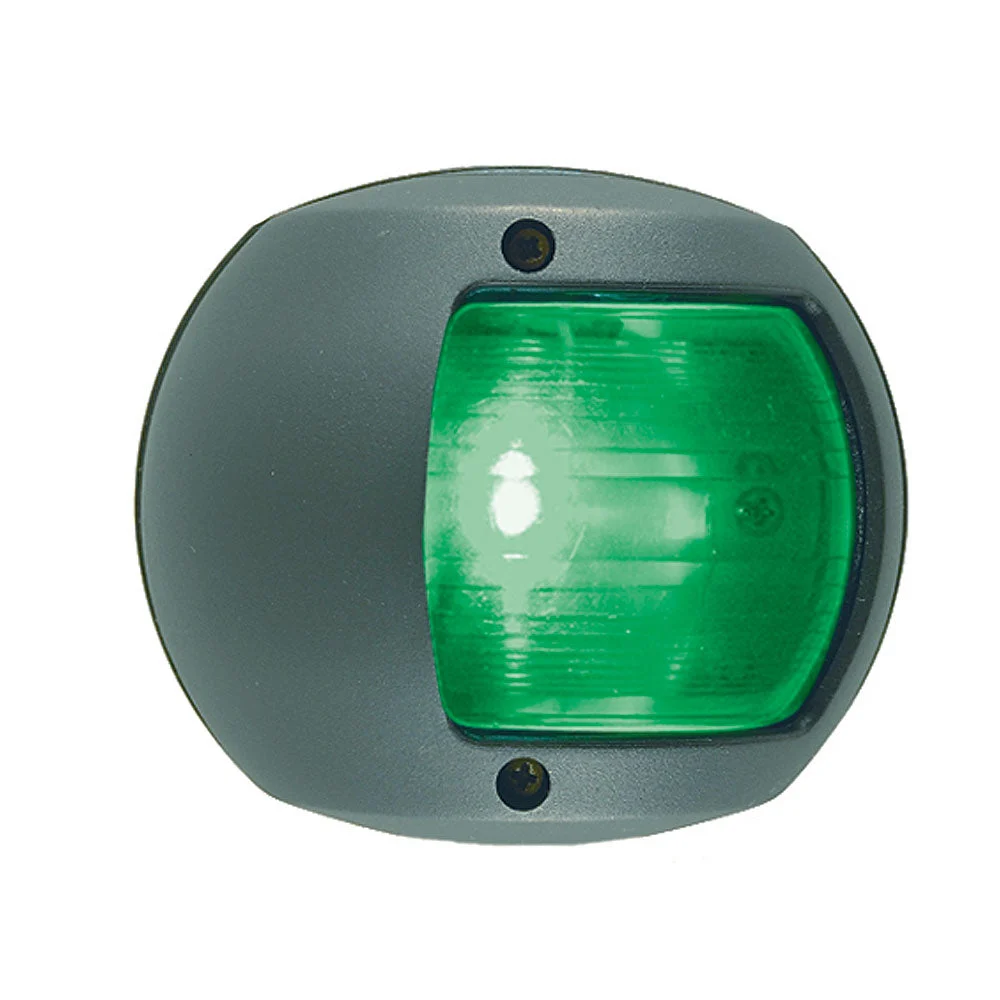 Perko LED Side Light - Green - 12V - Black Plastic Housing – Marine Boat Replacement Part