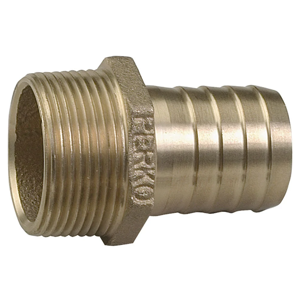 Perko 1-1/4" Pipe to Hose Adapter Straight Bronze MADE IN THE USA – Boat Pump & Plumbing Part