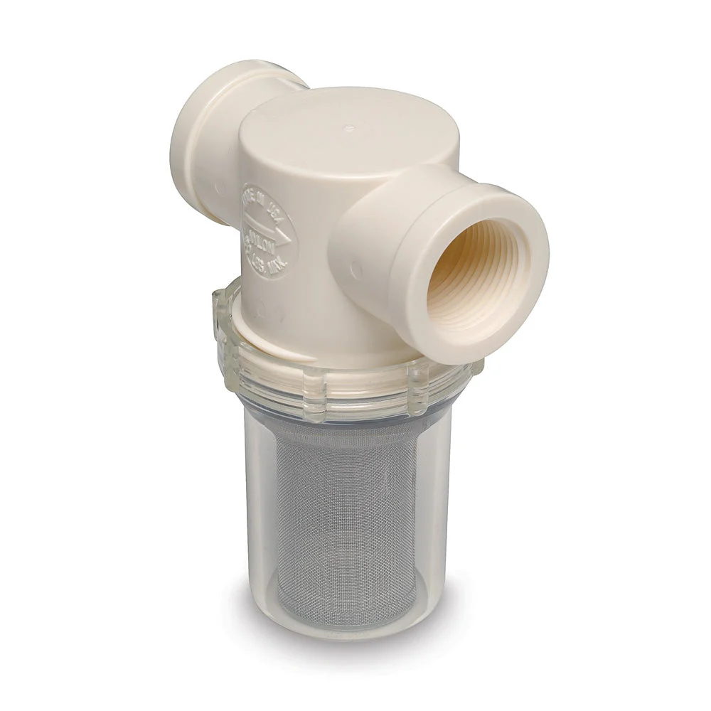 Shurflo by Pentair 1" Raw Water Strainer - 50 Mesh Screen – Marine Engine Cooling Replacement Part