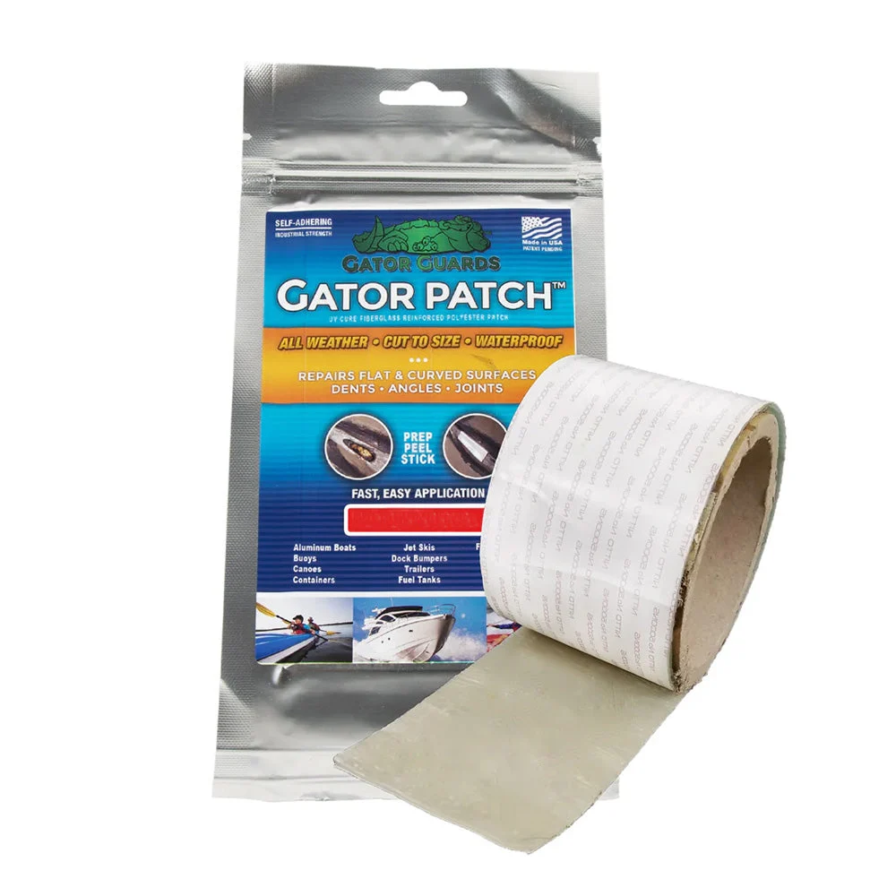 Gator Guards Gator Patch 6" x 9" Fiberglass Reinforced Repair Patch – Marine Boat Replacement Part