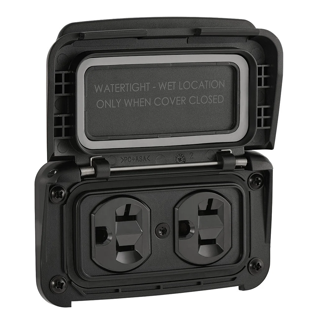 Scanstrut Ventura Series Dual AC Outlet - 125V - 20A – Marine HVAC Replacement Part