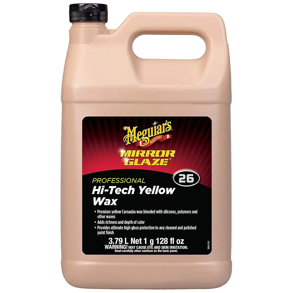 Meguiar's Professional Hi-Tech Yellow Liquid Wax - 1 Gallon – Marine Boat Replacement Part