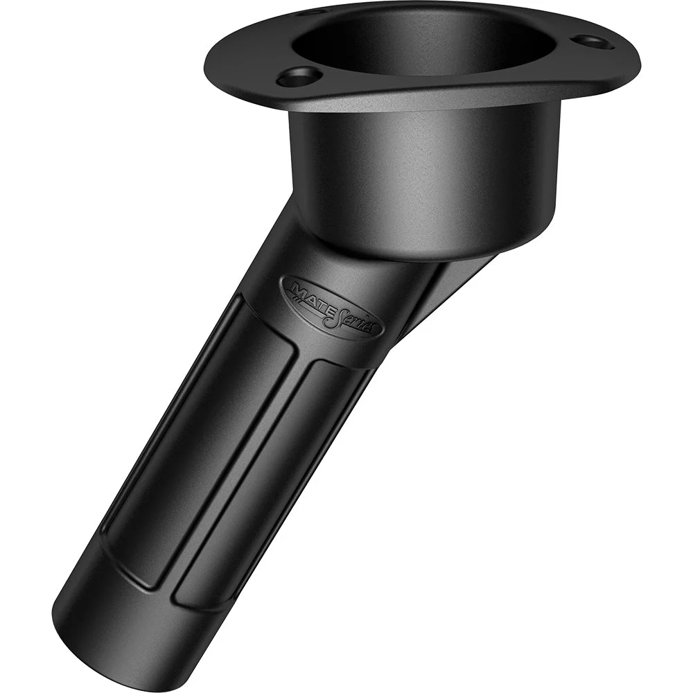 Mate Series Plastic Rod & Cup Holder 30 Degree Open w/Oval Top - Black – Marine Boat Replacement Part