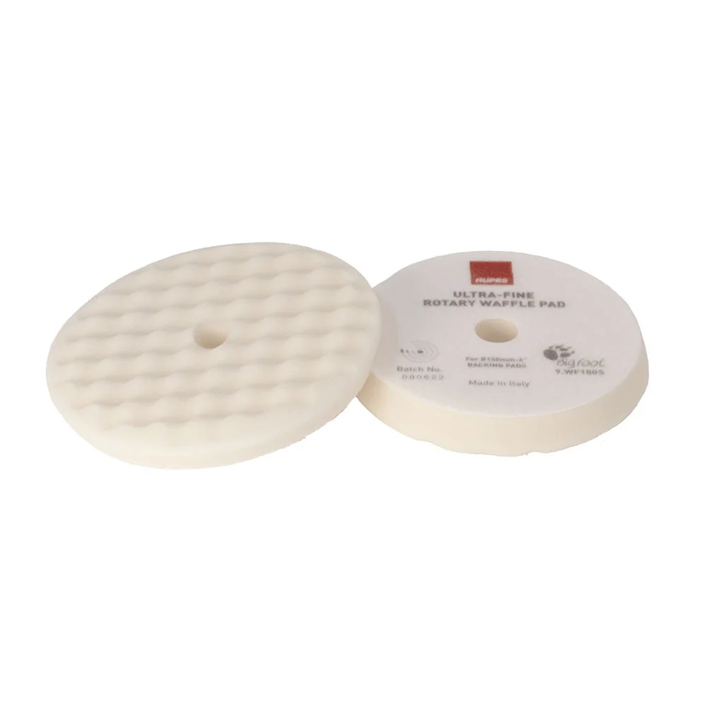 Rupes Velcro Waffle Ultra-Fine Polishing Foam Pad f/Rotary Polishers 180mm - White – Marine Boat Replacement Part