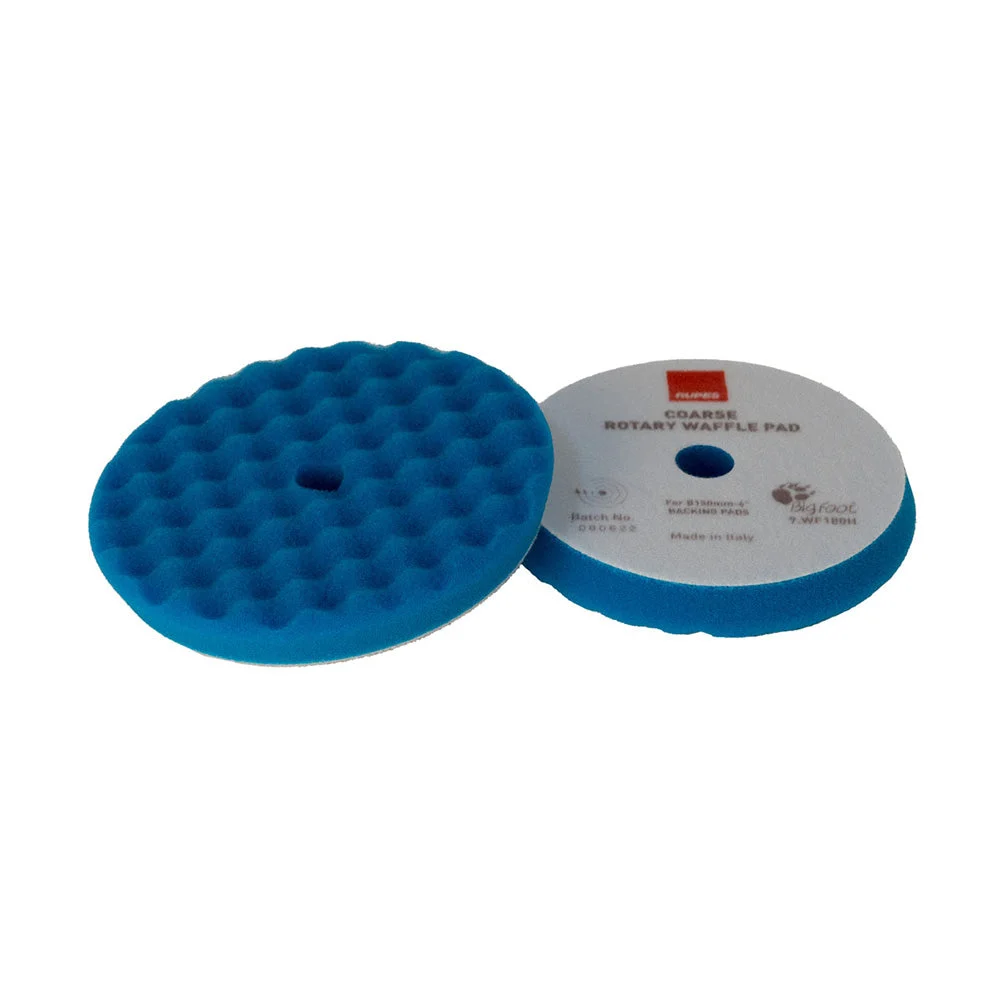 Rupes Velcro Waffle Coarse Polishing Foam Pad f/Rotary Polishers 90mm - Blue – Marine Boat Replacement Part