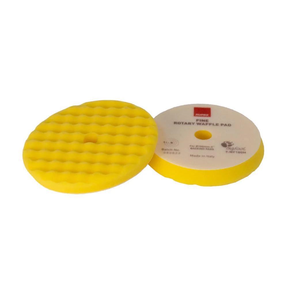 Rupes Velcro Waffle Fine Polishing Pad f/Rotary Polishers 180mm - Yellow – Marine Boat Replacement Part
