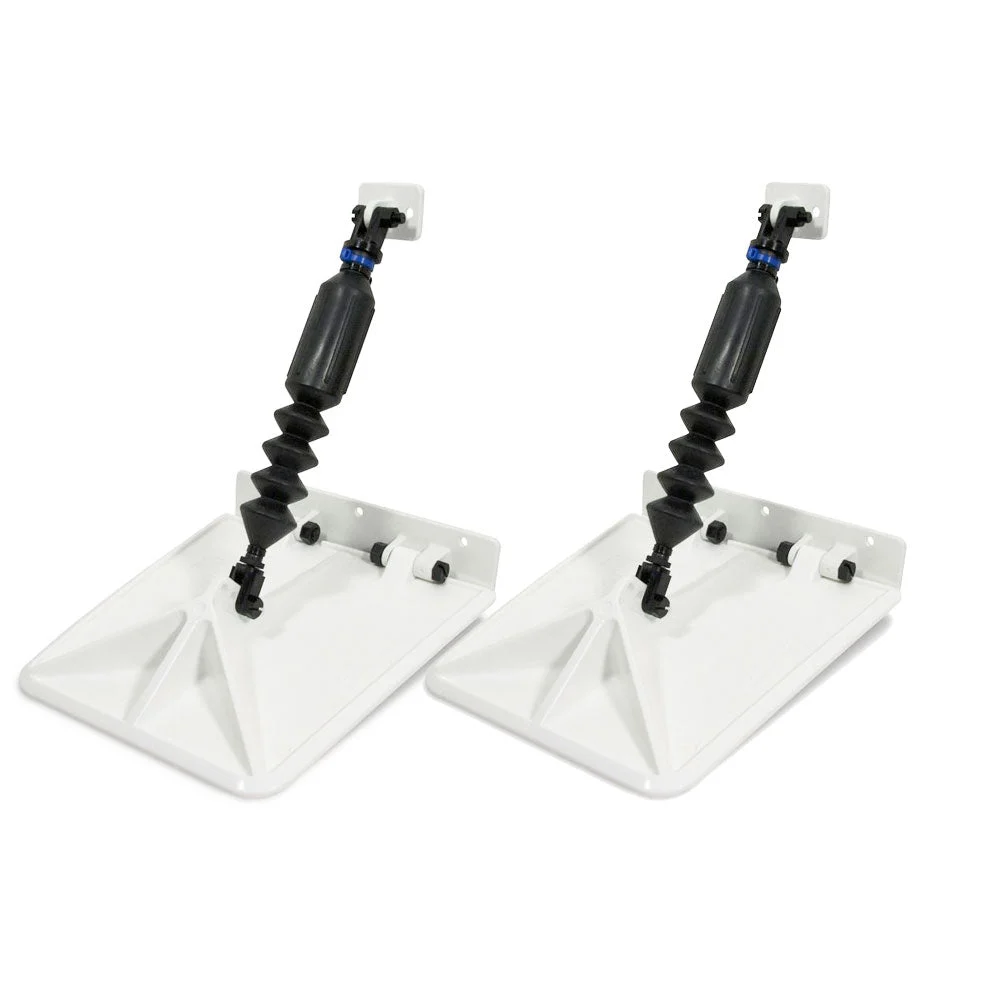 Lectrotab 40 - 80hp Smart Tabs SX 9.5” x 10” f/12-16’ Boat w/40 - 80HP - White