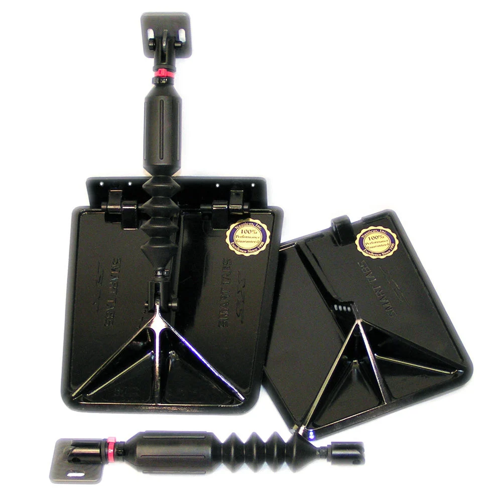 Lectrotab 150 - 240hp Smart Tab SX Composite Trim Tabs 9.5” x 10” f/18-20’ Boat w/150 - 240HP - Black