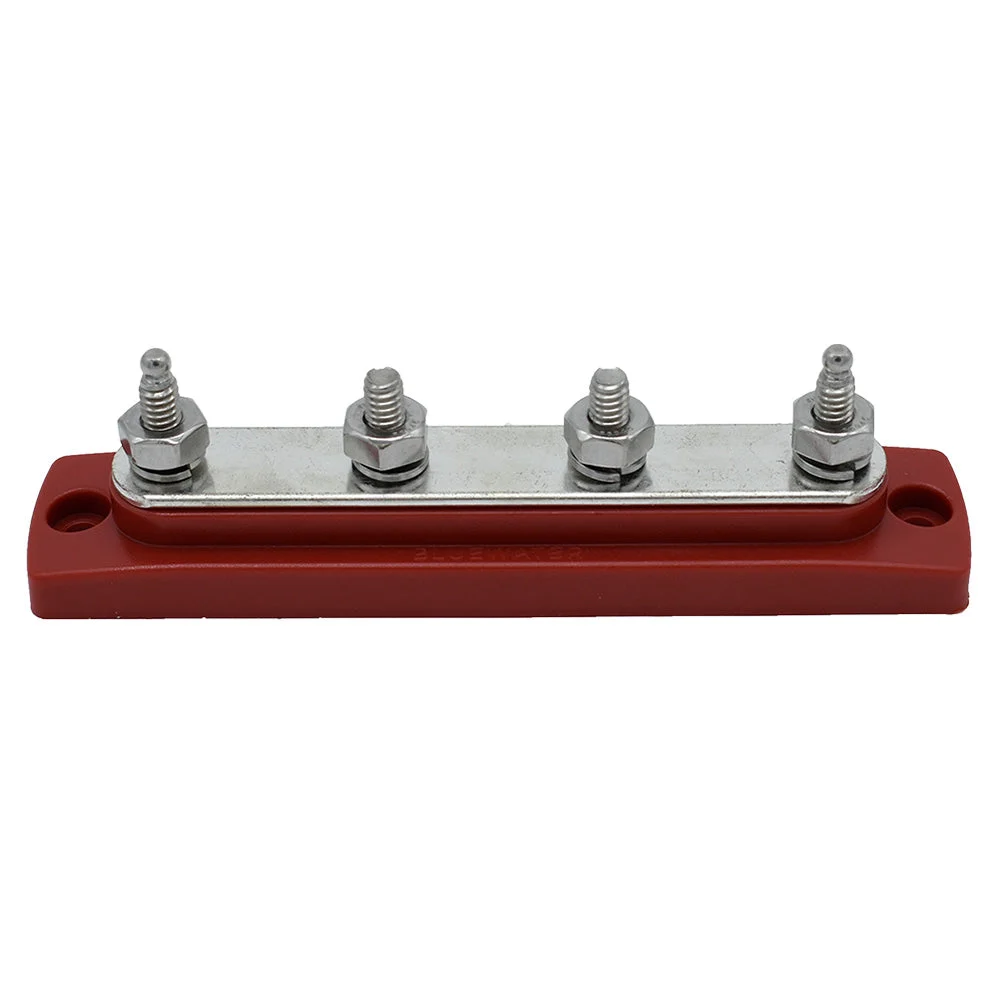 Bluewater Common Stud Busbar 4 Gang - Red – Marine Electrical Replacement Part