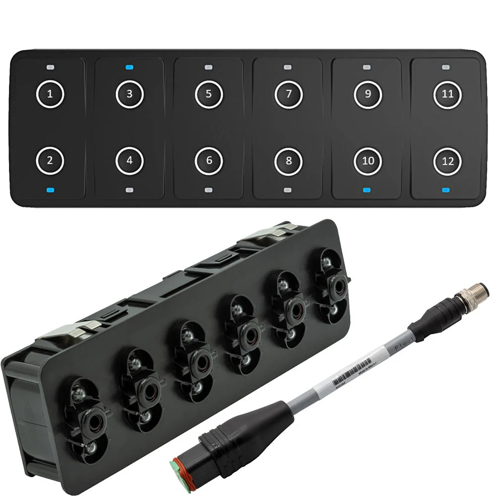 Maretron CKM12 Keypad w/CKM to NMEA 2000® Adapter Cable - 0.2M (Horizontal Orientation) – Marine Electrical Replacement Part