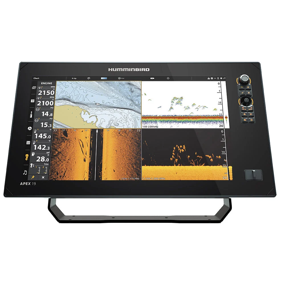 Humminbird APEX® 19 VX MSI+ Chartplotter/Fishfinder w/Transom Mount Transducer – Marine Electrical Replacement Part