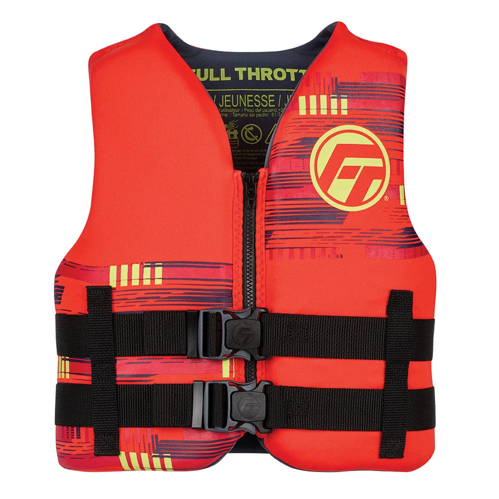 Full Throttle Youth Rapid-Dry Life Jacket - Red – Marine Boat Replacement Part