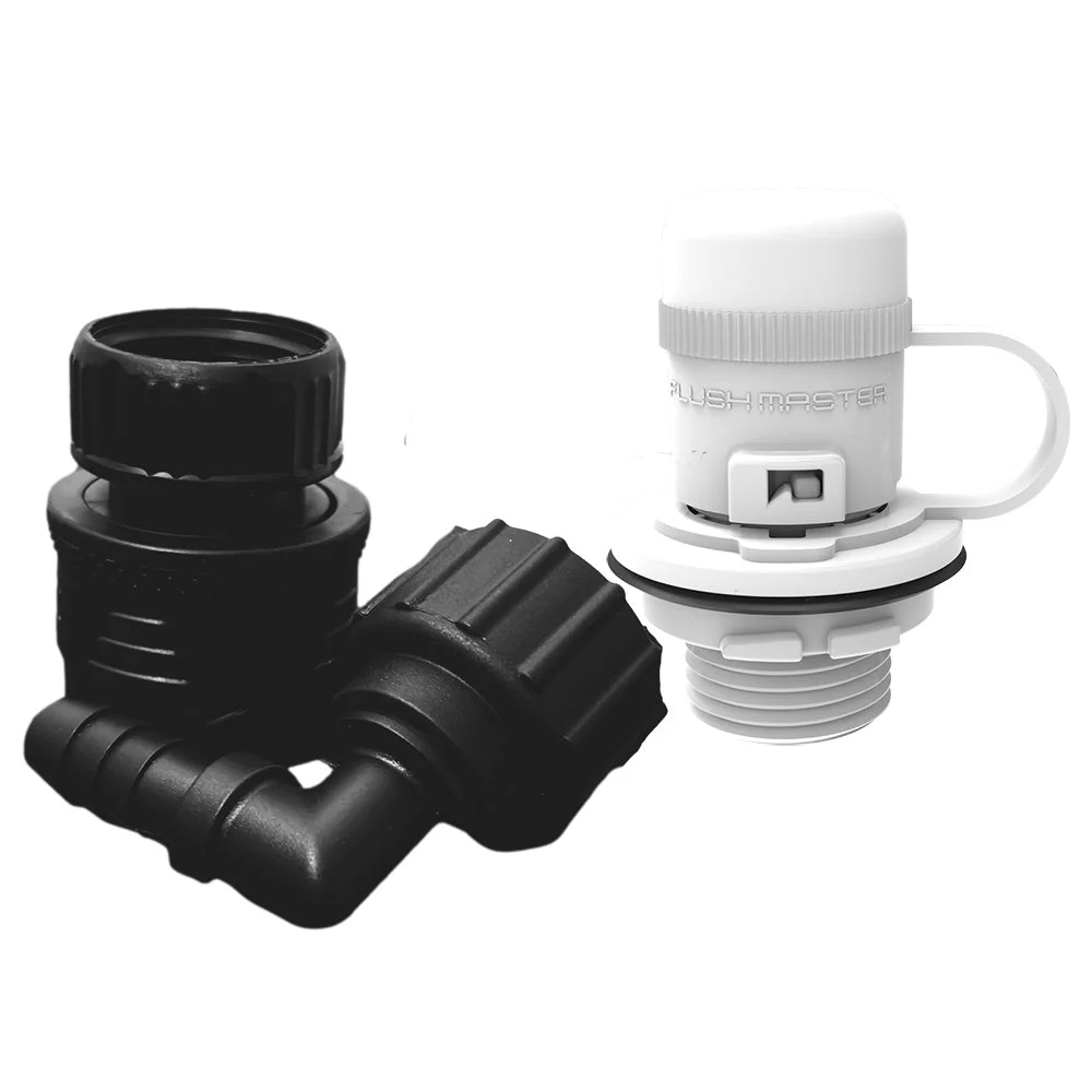 Flushmaster Outboard Flush Port Quick Connect f/Mercury - White