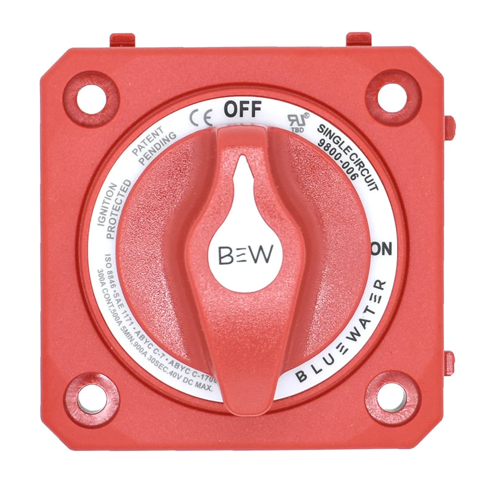Bluewater On/Off Switch Battery Switch - Panel Mount - Red – Marine Boat Replacement Part