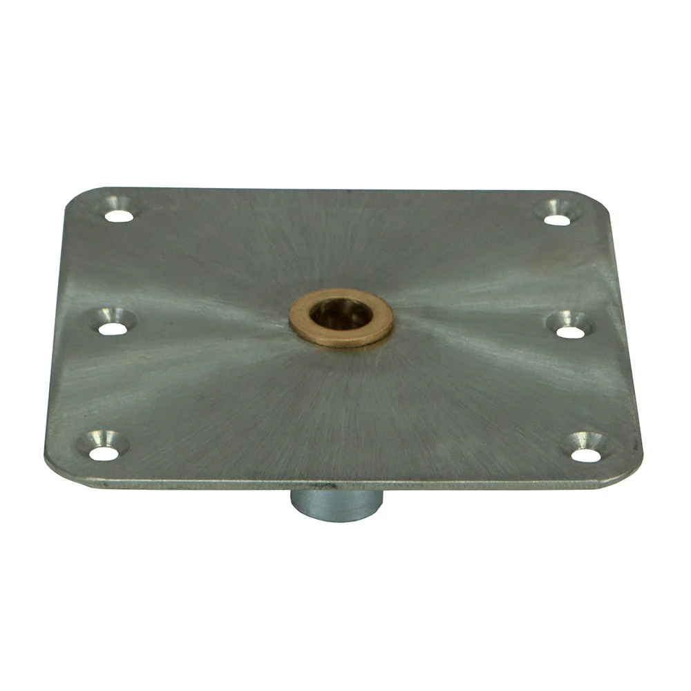 Springfield Marine Springfield KingPin™ Standard Square Steel Base w/Brass - 7"x7"