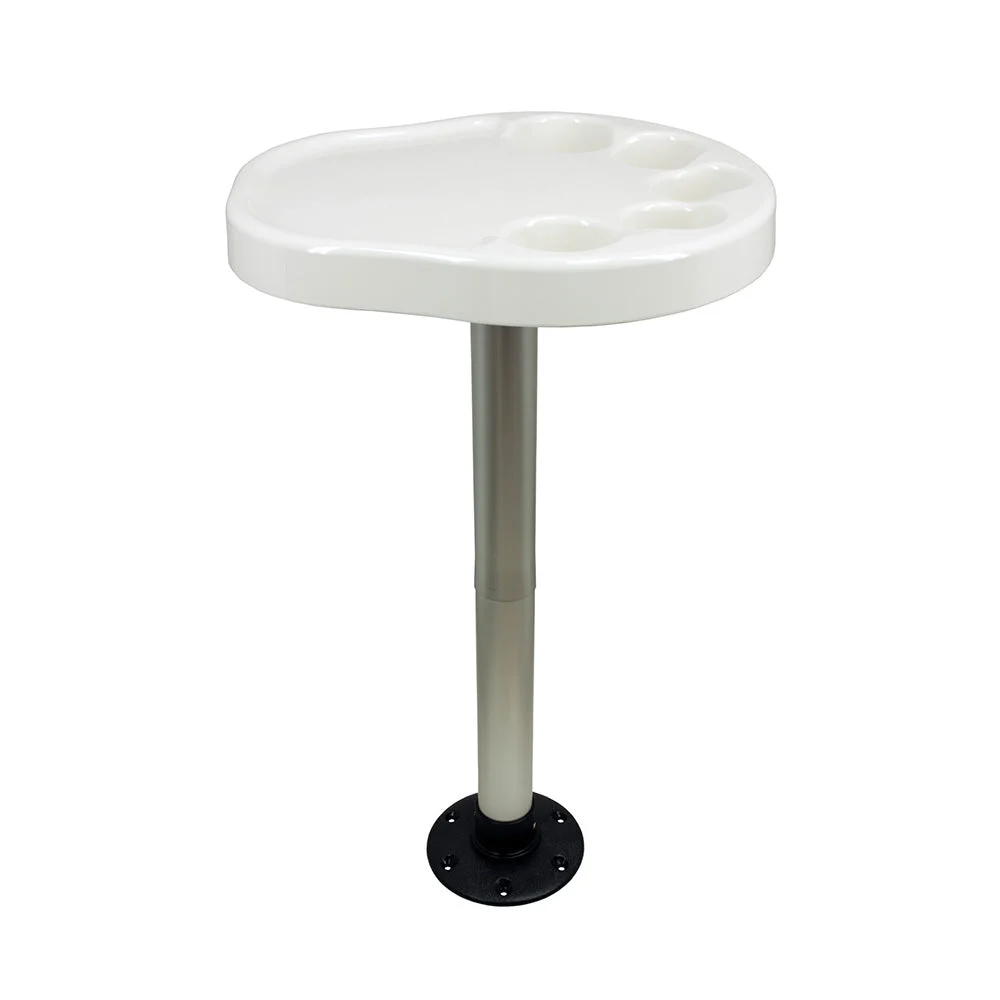 Springfield Marine Springfield Party Platter Thread-Lock™ Surface Mount Table Package - White