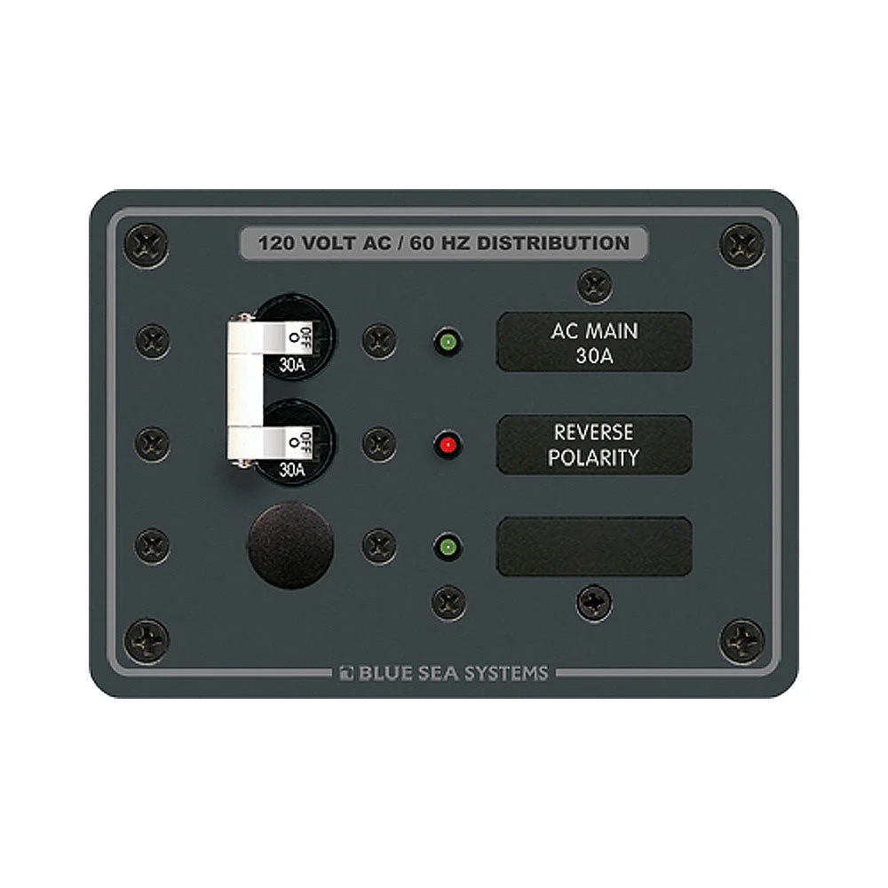 Blue Sea Systems 8029 AC Main +1 Position Breaker Panel - White Switches – Marine Electrical Replacement Part