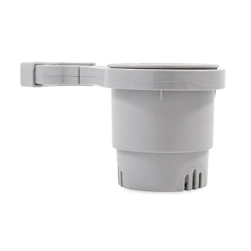 Camco Clamp-On Rail Mounted Cup Holder - Large for Up to 2" Rail - Grey – Marine Boat Replacement Part