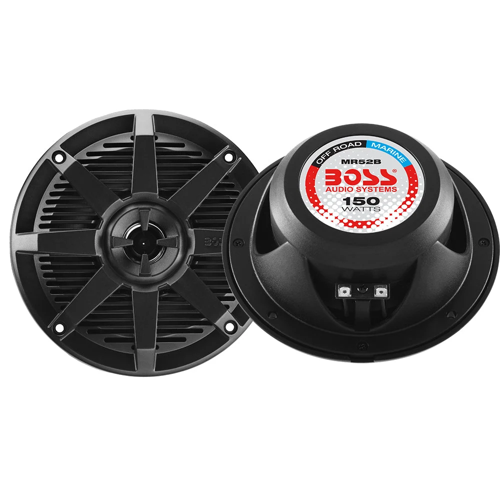 Boss Audio 5.25" MR52B Speaker - Black - 150W – Marine Boat Replacement Part