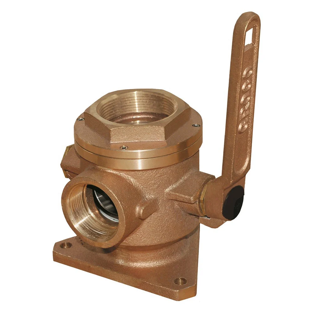 Groco 1-1/4" Safety Seacock w/1" Side Port – Marine Boat Replacement Part